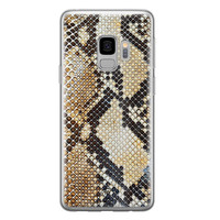 Casimoda Samsung Galaxy S9 siliconen hoesje - Golden snake