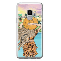 Casimoda Samsung Galaxy S9 siliconen hoesje - Sunset girl