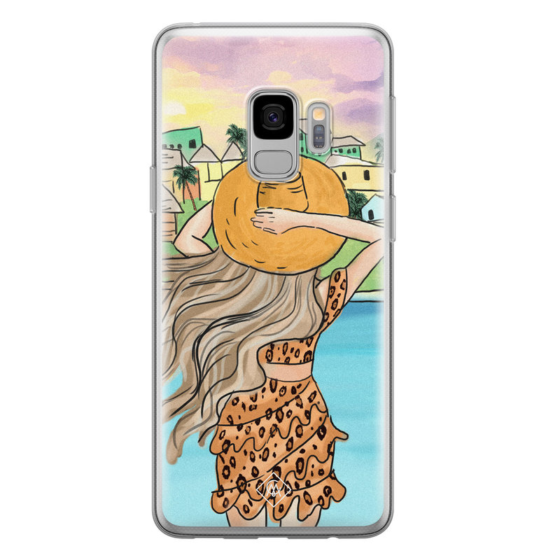 Casimoda Samsung Galaxy S9 siliconen hoesje - Sunset girl