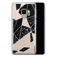 Casimoda Samsung Galaxy S9 siliconen telefoonhoesje - Abstract painted