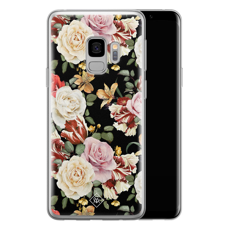 Casimoda Samsung Galaxy S9 siliconen hoesje - Flowerpower
