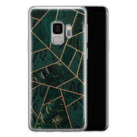 Casimoda Samsung Galaxy S9 siliconen hoesje - Abstract groen