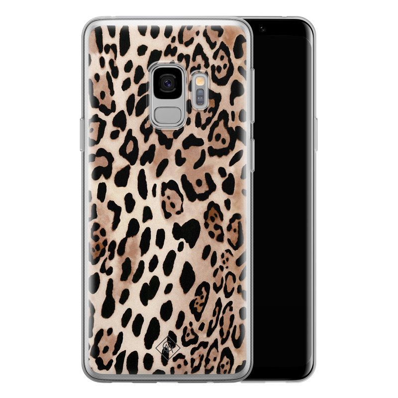 Casimoda Samsung Galaxy S9 siliconen hoesje - Golden wildcat