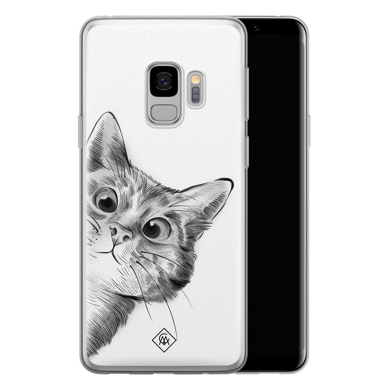 Casimoda Samsung Galaxy S9 siliconen hoesje - Peekaboo