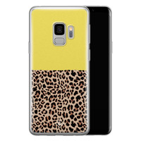 Casimoda Samsung Galaxy S9 siliconen hoesje - Luipaard geel