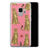 Casimoda Samsung Galaxy S9 siliconen hoesje - The pink leopard