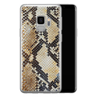 Casimoda Samsung Galaxy S9 siliconen hoesje - Golden snake