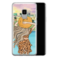 Casimoda Samsung Galaxy S9 siliconen hoesje - Sunset girl