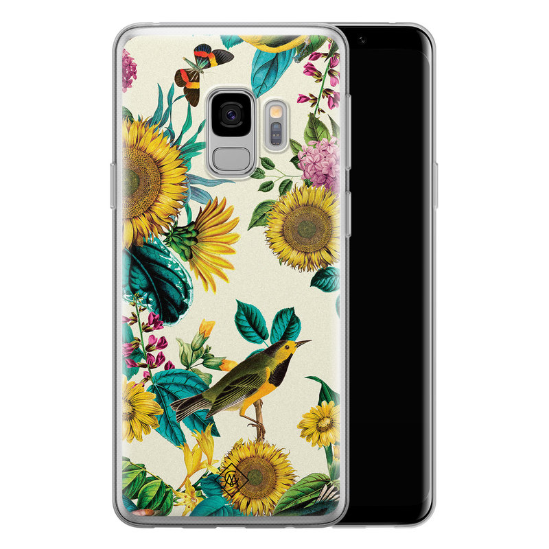 Casimoda Samsung Galaxy S9 siliconen hoesje - Sunflowers