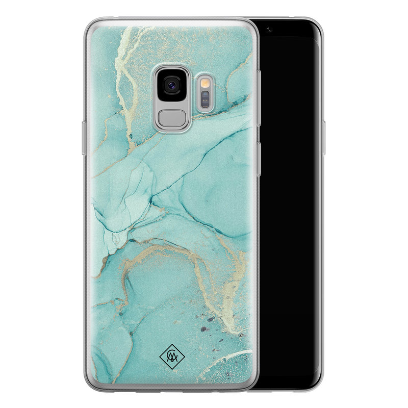 Casimoda Samsung Galaxy S9 siliconen hoesje - Touch of mint