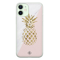Casimoda iPhone 12 mini siliconen hoesje - Ananas