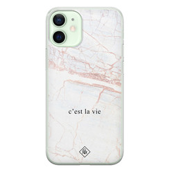 Casimoda iPhone 12 mini siliconen hoesje - C'est la vie