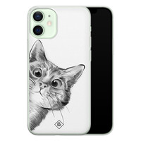 Casimoda iPhone 12 mini siliconen hoesje - Peekaboo