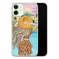 Casimoda iPhone 12 mini siliconen hoesje - Sunset girl