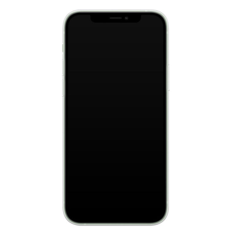 Casimoda iPhone 12 mini siliconen hoesje - Luipaard geel