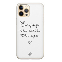 Casimoda iPhone 12 Pro siliconen hoesje - Enjoy life