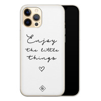 Casimoda iPhone 12 Pro siliconen hoesje - Enjoy life