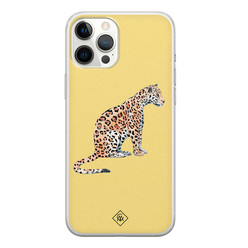 Casimoda iPhone 12 Pro Max siliconen hoesje - Leo wild