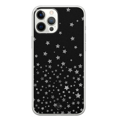 Casimoda iPhone 12 Pro Max siliconen hoesje - Falling stars