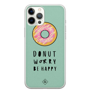 Casimoda iPhone 12 Pro Max siliconen hoesje - Donut worry