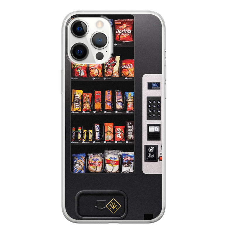 Casimoda iPhone 12 Pro Max siliconen hoesje - Snoepautomaat