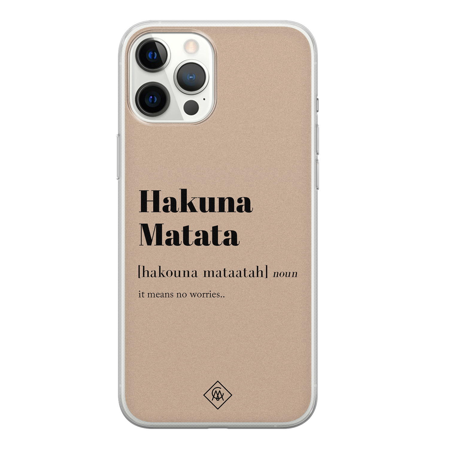 iPhone 12 Pro Max siliconen hoesje Hakuna matata