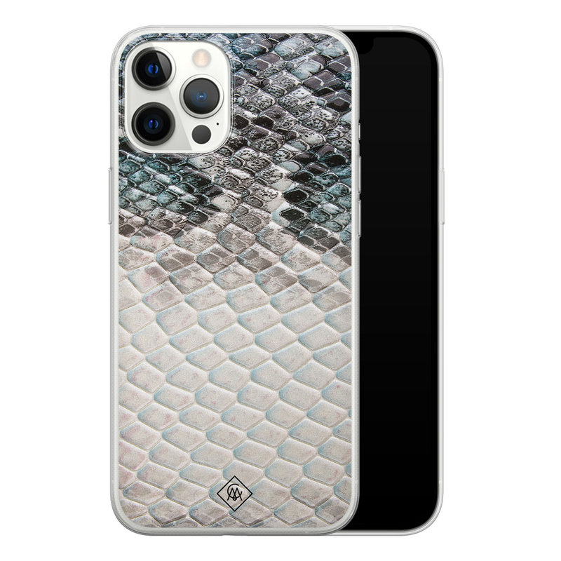 Casimoda iPhone 12 Pro Max siliconen hoesje - Oh my snake