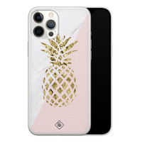 Casimoda iPhone 12 Pro Max siliconen hoesje - Ananas