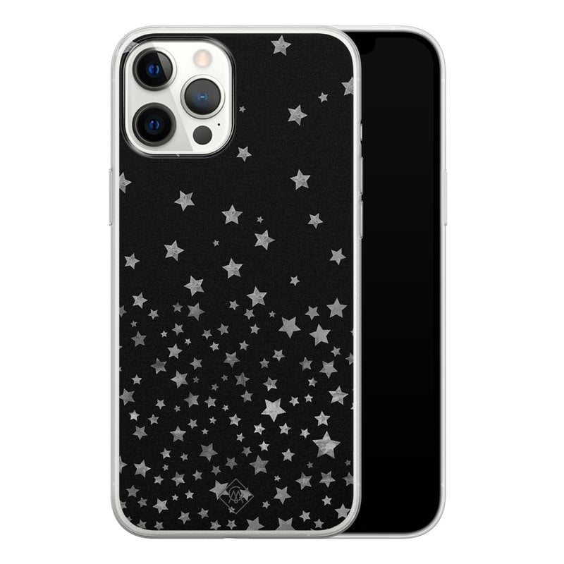 Casimoda iPhone 12 Pro Max siliconen hoesje - Falling stars