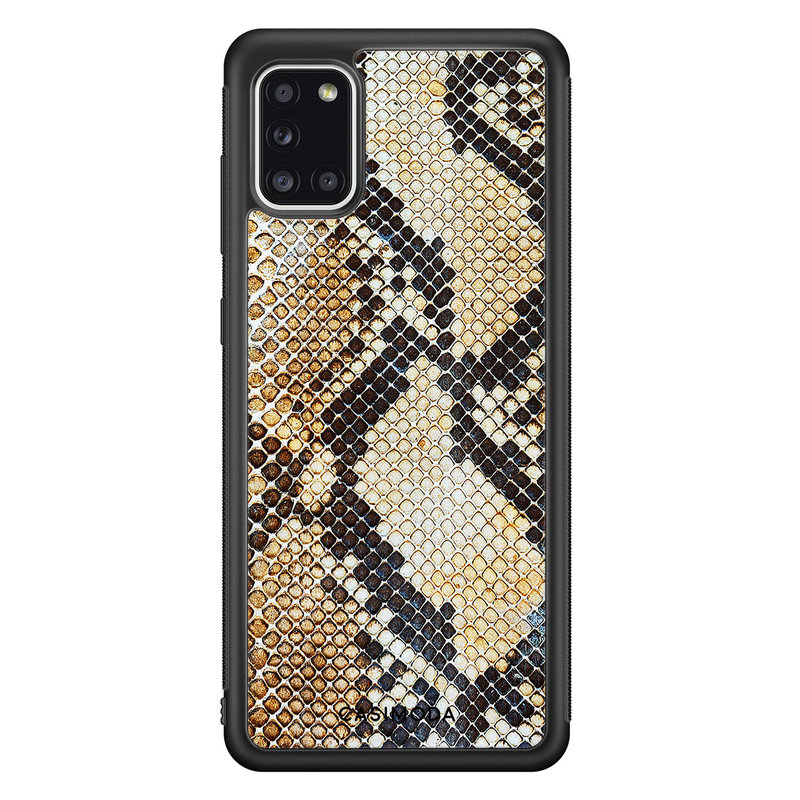 Casimoda Samsung Galaxy A31 hoesje - Golden snake