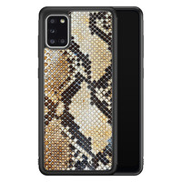 Casimoda Samsung Galaxy A31 hoesje - Golden snake