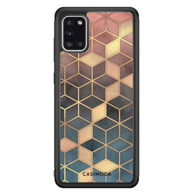 Casimoda Samsung Galaxy A31 hoesje - Cubes art