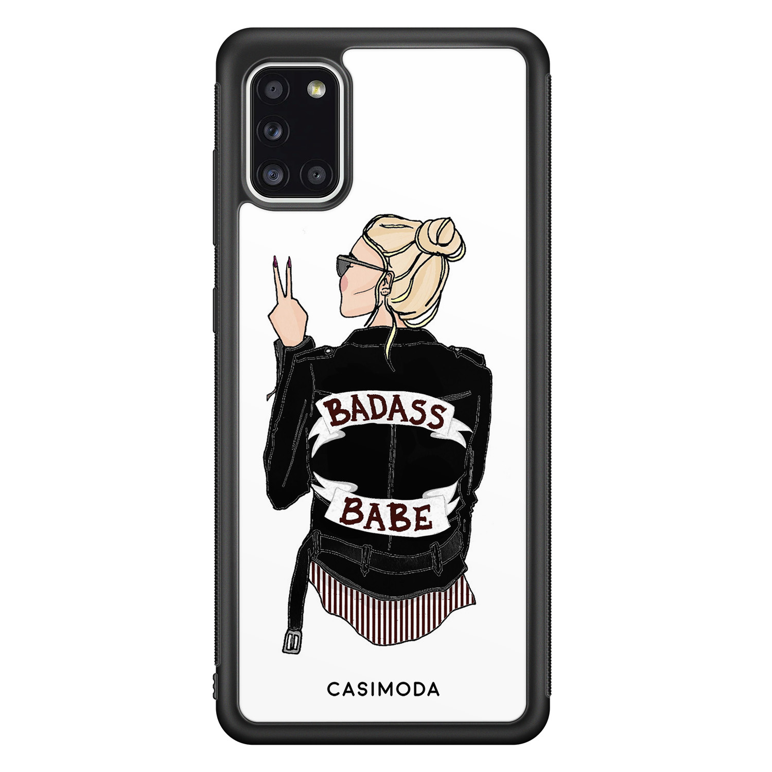 Samsung Galaxy A31 hoesje - Badass babe blondine