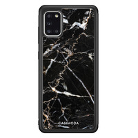 Casimoda Samsung Galaxy A31 hoesje - Marmer zwart