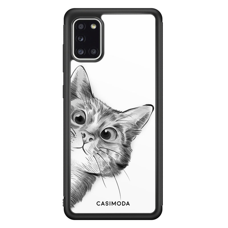 Casimoda Samsung Galaxy A31 hoesje - Peekaboo