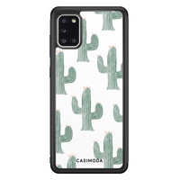 Casimoda Samsung Galaxy A31 hoesje - Cactus print