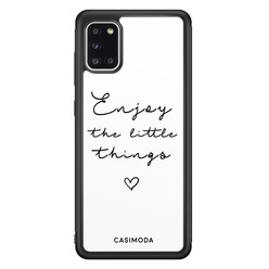 Casimoda Samsung Galaxy A31 hoesje - Enjoy life