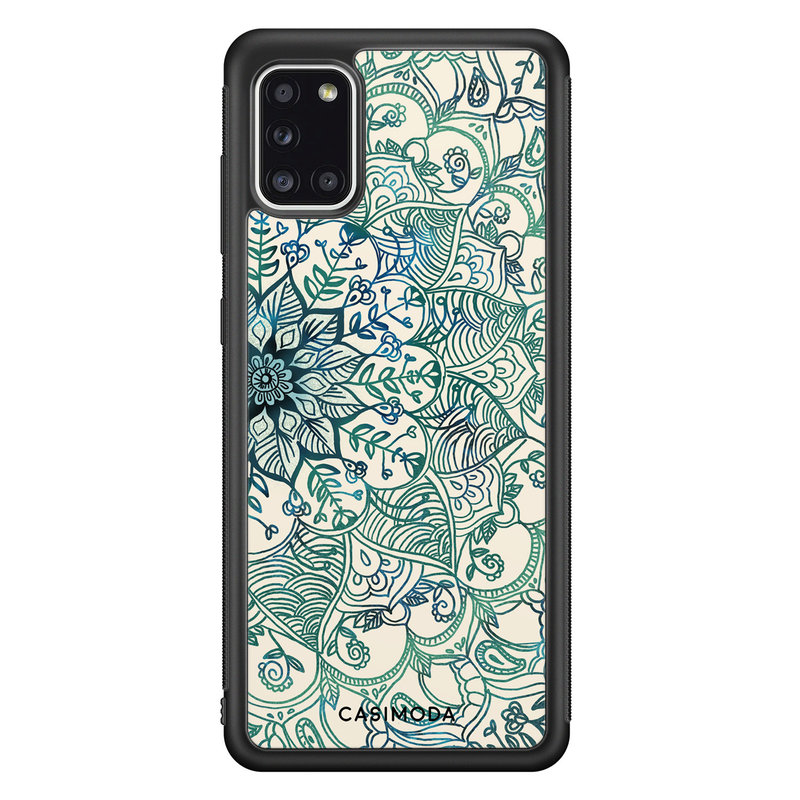 Casimoda Samsung Galaxy A31 hoesje - Mandala blauw