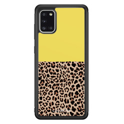 Casimoda Samsung Galaxy A31 hoesje - Luipaard geel