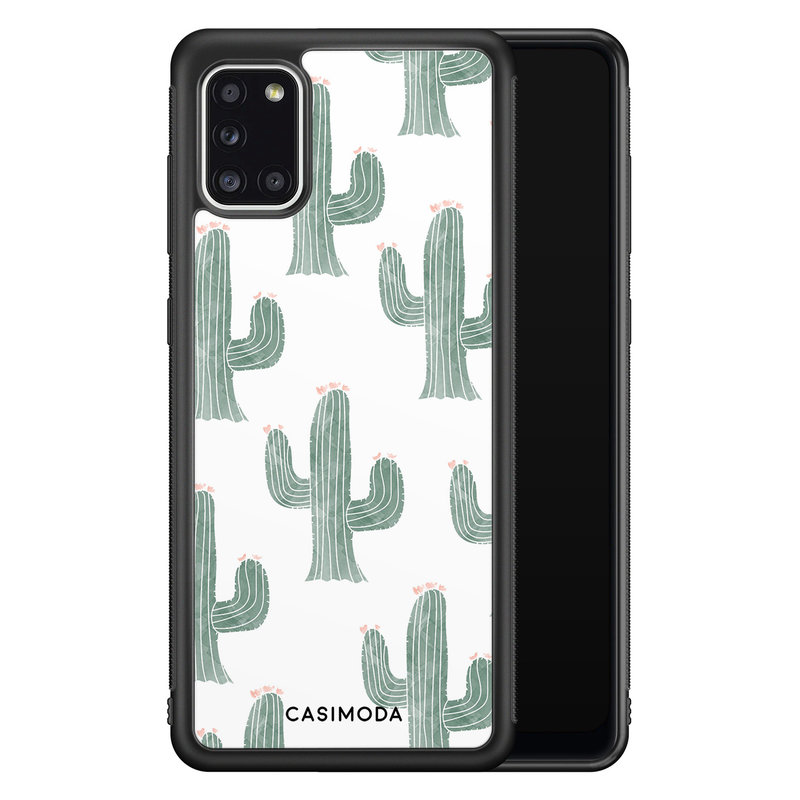 Casimoda Samsung Galaxy A31 hoesje - Cactus print