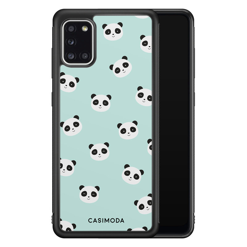 Casimoda Samsung Galaxy A31 hoesje - Panda print