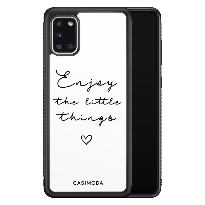 Casimoda Samsung Galaxy A31 hoesje - Enjoy life