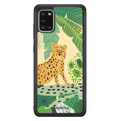 Casimoda Samsung Galaxy A31 hoesje - Jungle luipaard