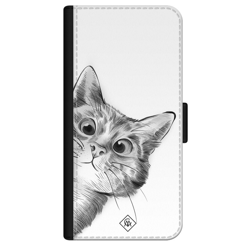 Casimoda iPhone 12 flipcase - Kat kiekeboe