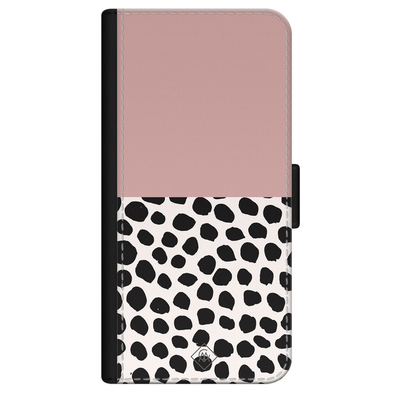 Casimoda iPhone 12 flipcase - Pink dots