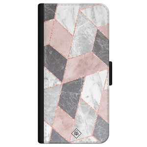 Casimoda iPhone 12 flipcase - Stone grid