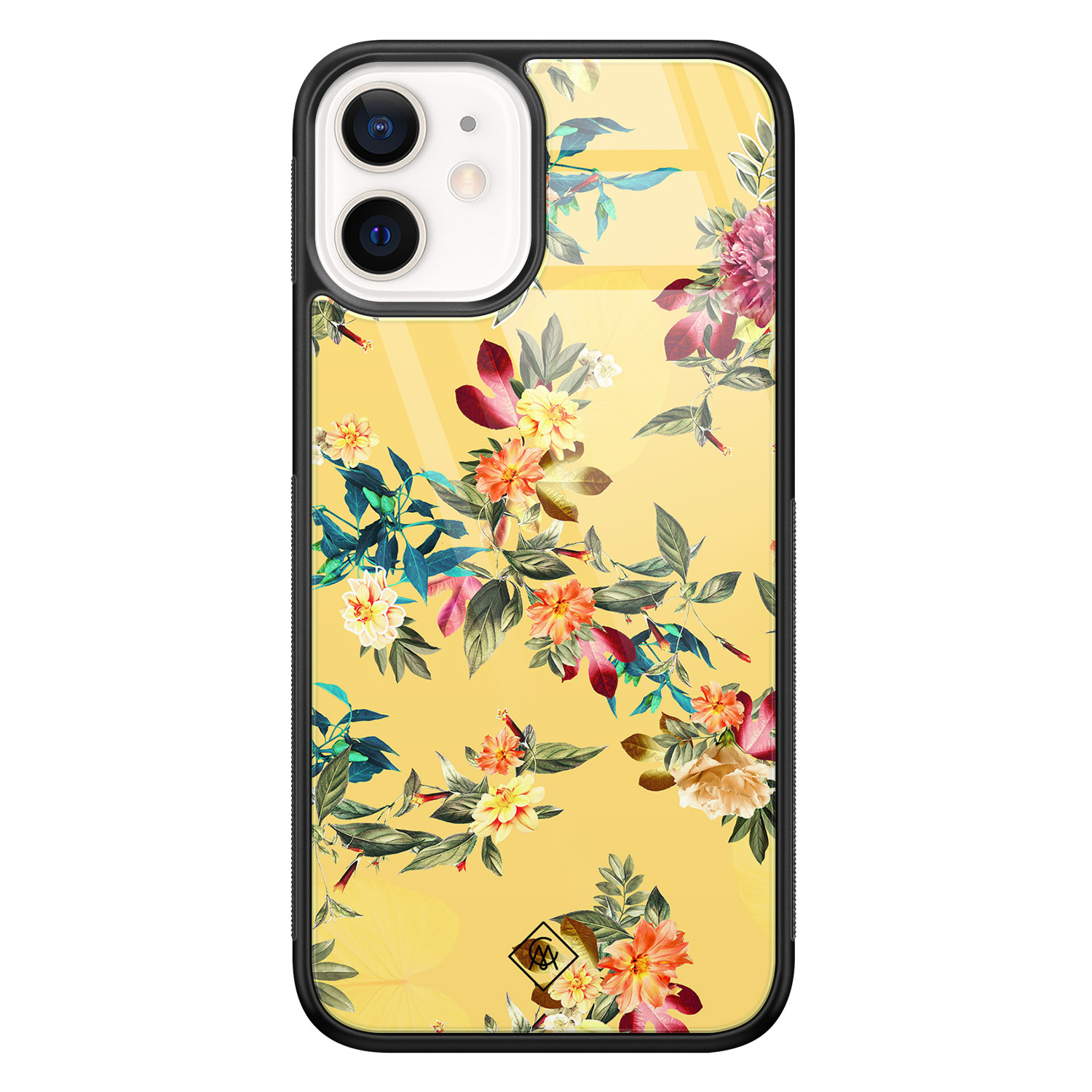 iPhone 12 mini glazen hardcase - Florals for days