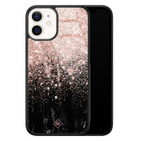 Casimoda iPhone 12 mini glazen hardcase - Marmer twist