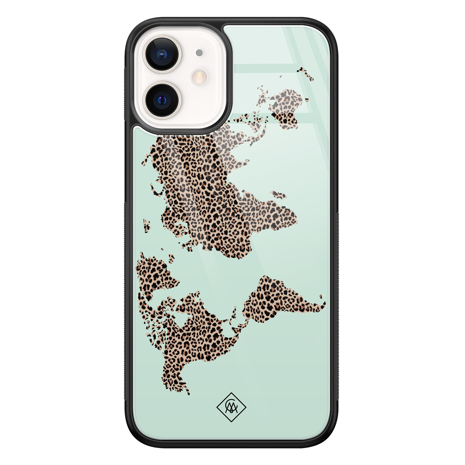 iPhone 12 mini glazen hardcase Wild world