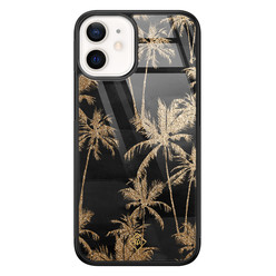 Casimoda iPhone 12 mini glazen hardcase - Palmbomen